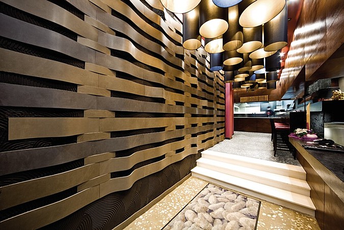 Luxusní obklad a dlažba ze série Aparici Novocemento dodává interiéru zajímavý a originální ráz