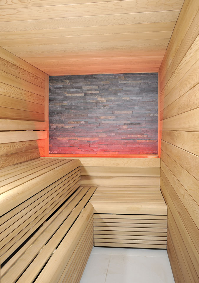 Finská sauna v luxusním provedení