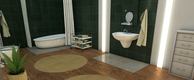 Kvalitní dřevěná podlaha má uplatnění i v koupelnách
