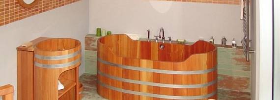 Dřevěné vany, koupel v luxusu